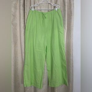 A new day wide leg linen pants like green
